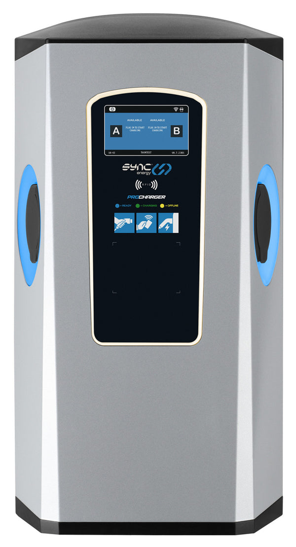 SYNC ENERGY PRO CHARGER: 7.4kW | DUAL SOCKET | WALL MOUNTED | MID METER