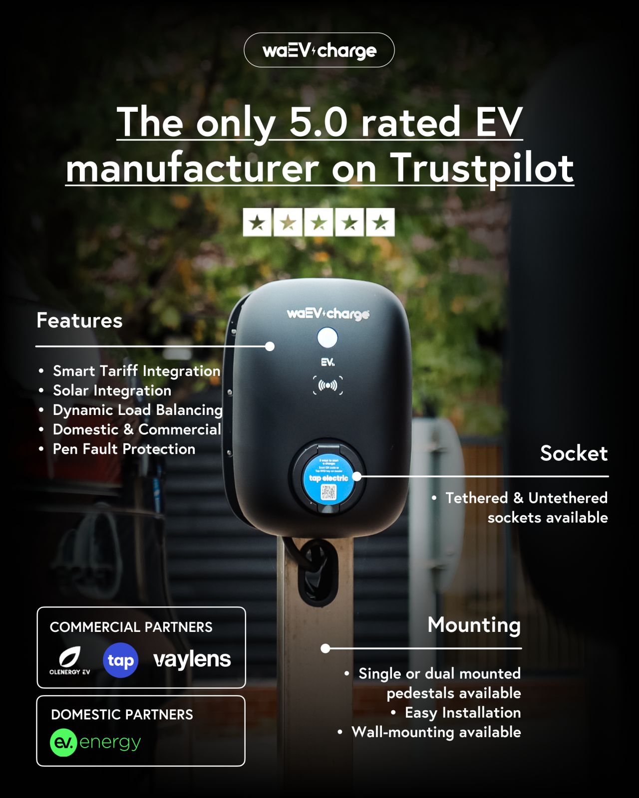 WAEV-CHARGE EV1S: 7.4kW | SOCKET