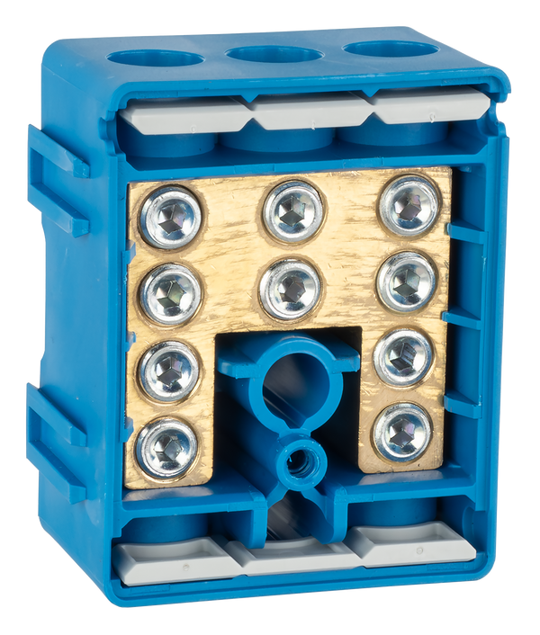 LEWDEN TERMINAL BLOCK: 5 WAY 100A | BLUE