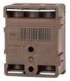 LEWDEN TERMINAL BLOCK: 5 WAY 100A | BROWN