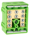 LEWDEN TERMINAL BLOCK: 5 WAY 100A | GREEN (EARTH)