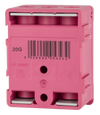 LEWDEN TERMINAL BLOCK: 5 WAY 100A | BLOCK PINK (FUNCTIONAL EARTH)