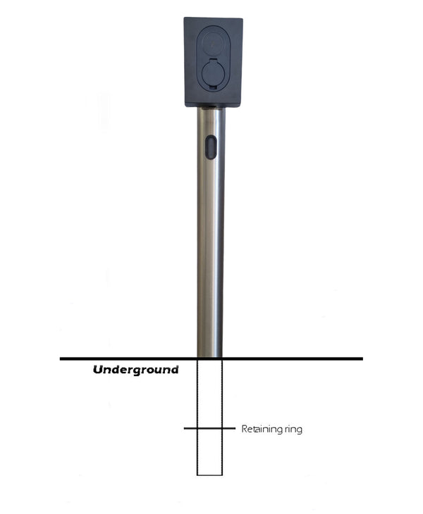 ZAPTEC GO MOUNTING POST