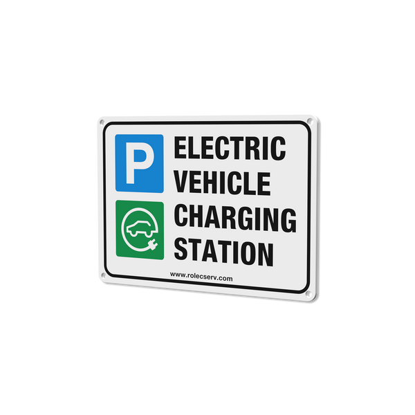 ROLEC A5 ALUMINIUM LANDSCAPE EV PARKING SIGN