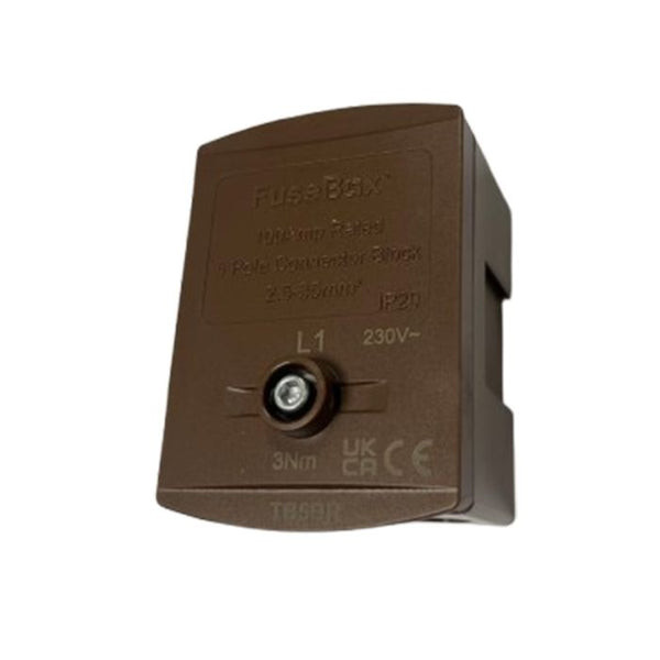 FUSEBOX CONNECTOR BLOCK: 5 POLE 100A | BROWN