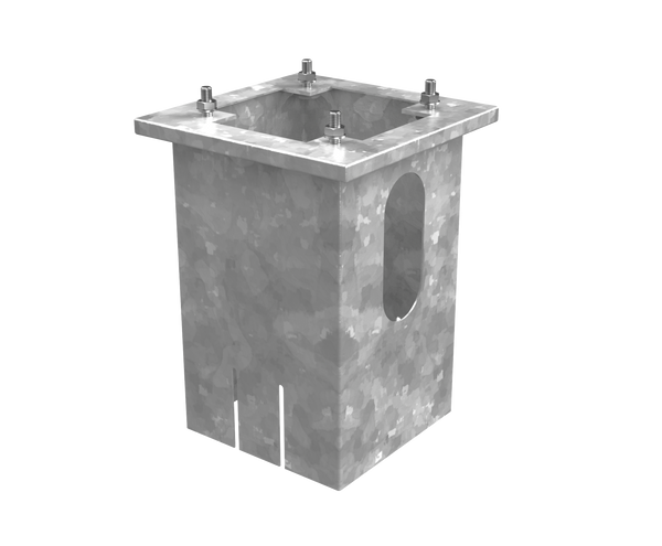ROLEC BASICCHARGE : CLASSIC GALVANISED STEEL GROUND MOUNTING BASE
