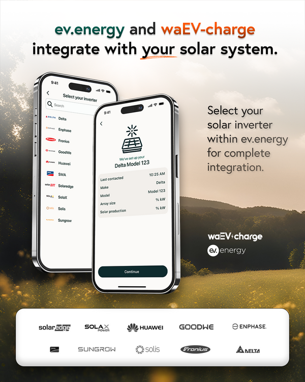 WAEV-CHARGE EV1i: 7.4kW | TETHERED | SOLAR