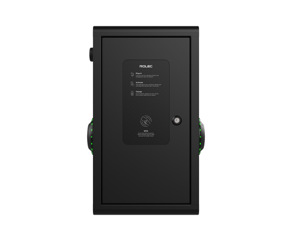 ROLEC SECURICHARGE : 7.4KW OR 22KW | WALL MOUNT | RFID | DUAL SOCKET