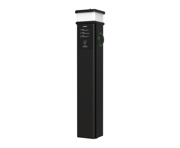 ROLEC NEW BASICCHARGE PEDESTAL : 7.4KW OR 22KW | RFID | DUAL SOCKET