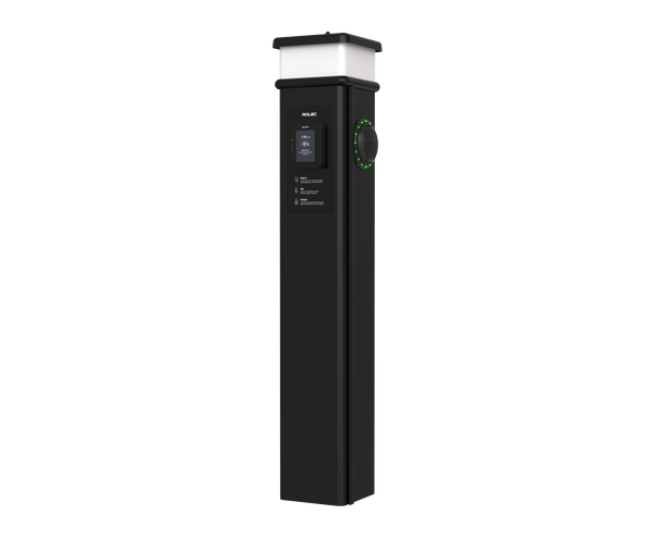 ROLEC BASICCHARGE PEDESTAL : 7.4KW OR 22KW | PAY TERMINAL | SOCKET