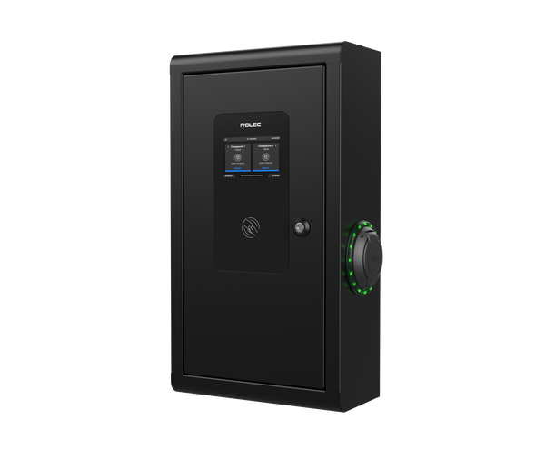ROLEC SECURICHARGE : 7.4KW OR 22KW | WALL MOUNT | LCD | SIDE DUAL SOCKET