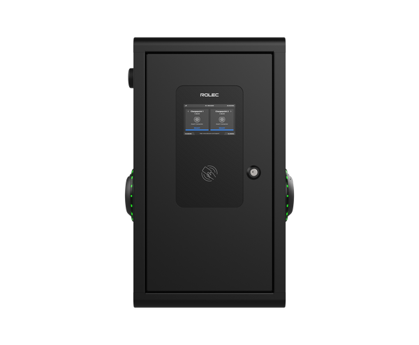 ROLEC SECURICHARGE : 7.4KW OR 22KW | WALL MOUNT | LCD | SIDE DUAL SOCKET