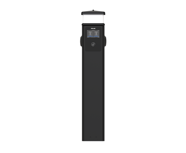 ROLEC NEW BASICCHARGE PEDESTAL : 7.4KW OR 22KW | LCD | RFID | DUAL SOCKET