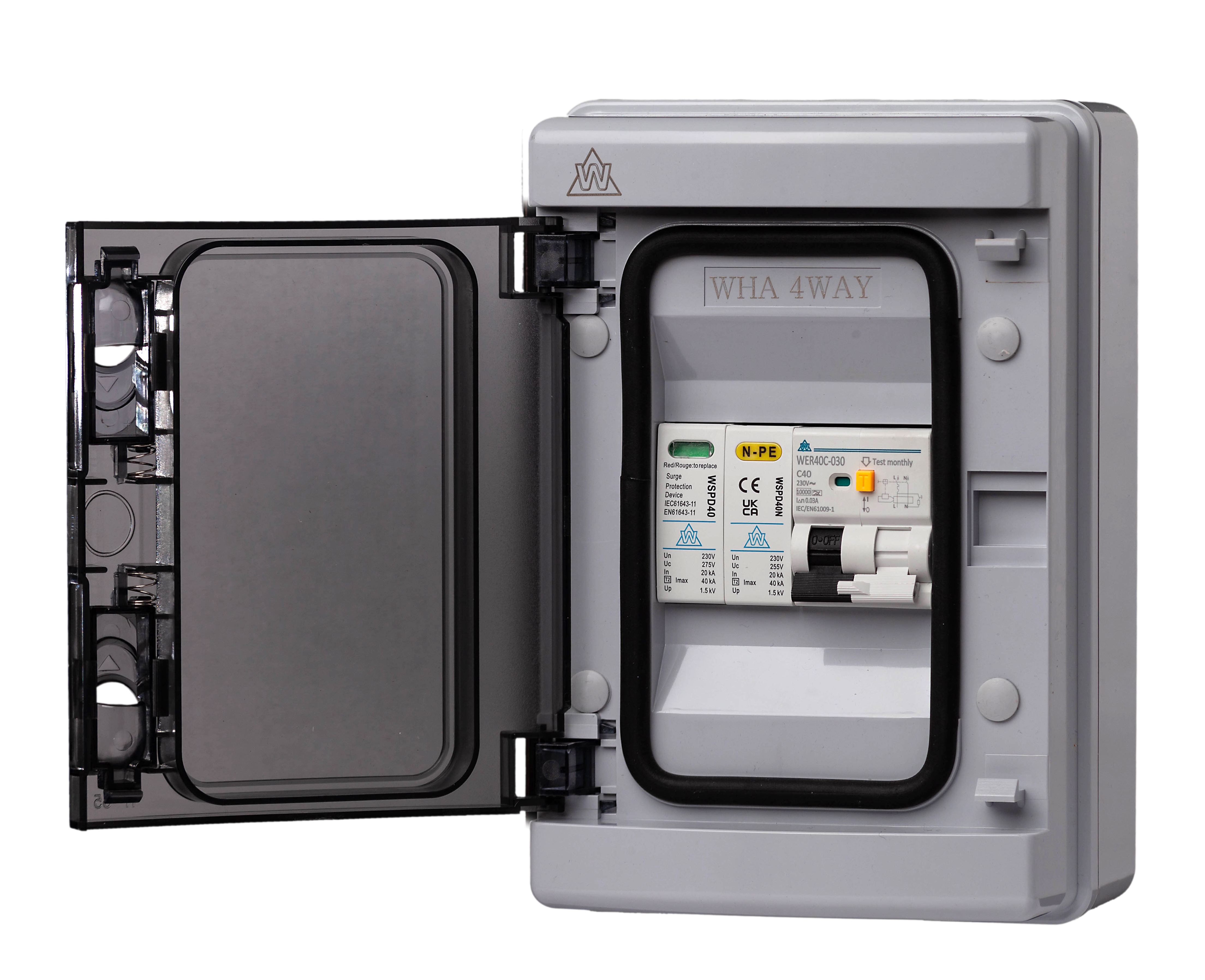 WCED A TYPE RCBO | 40A EV SURGE PROTECT UNIT | IP65