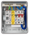 LEWDEN EV CONSUMER UNIT: TYPE A RCCB | 40A | SPD | POLYCARBONATE IP65