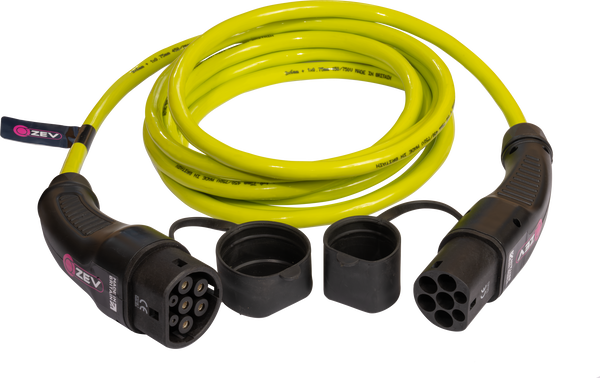 ZEV CHARGING CABLE: TYPE 2 TO TYPE 2 | 20M | SINGLE PHASE