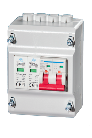 WCED 4 MODULE ENCLOSURE: MAIN SWITCH | SURGE PROTECTION