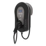 Zappi 7kW Tethered wall mounted EV charger in black